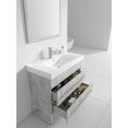 thumbnail image 4 of Fine Fixtures - Modern Grey Marble 36" Bathroom Vanity Set,Chrome Hardware, vitreous China Sink Top, 4 of 8