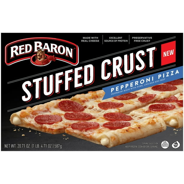 RED BARON Stuffed Crust Pepperoni Frozen Pizza, 20.71 oz.