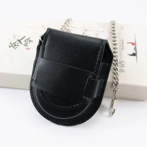 Leather Watch Case Vintage Classic Pocket Watch Box Chain Pocket Watch Storage Box