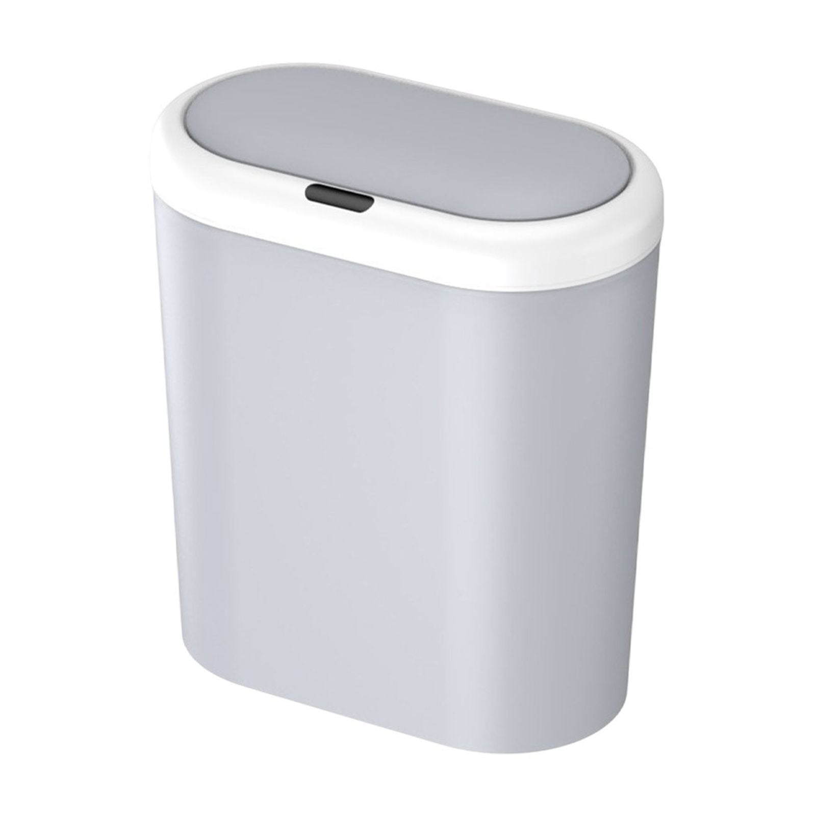 RBCKVXZ 12.5 Liter/3.3 Gallon Automatic Bathroom Trash Can, Touchless Motion Sensor Garbage Can with Lid, Smart Plastic Wastebasket for Bathroom, Office, Bedroom, Living Room, Gray