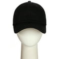 thumbnail image 3 of D&I Plain Dad Hat 100% Cotton Unstructured Hat Unisex Strap Cap - 2Pk - Black Charcoal, 3 of 9