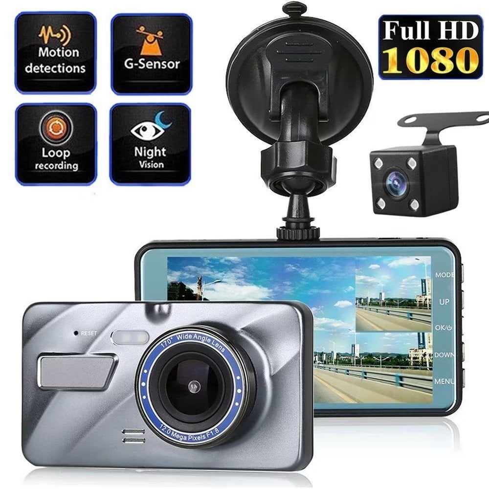 XGODY Cars SUV Van Vehicle Dash Camera Support 1080P 4 Inch Mini Dash Cam Car Security Camera