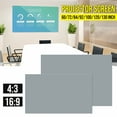 thumbnail image 3 of 60/72/84/92/100/120/130 Inch Projector Screen HD 16:9/4:3 Frameless Video Projection Screen Foldable Wall Mounted for Home Theater Office Movie, 3 of 6