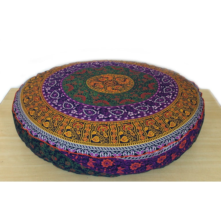 ICC Large Hippie Mandala Floor Pillow Cover Cushion Cover Pouf