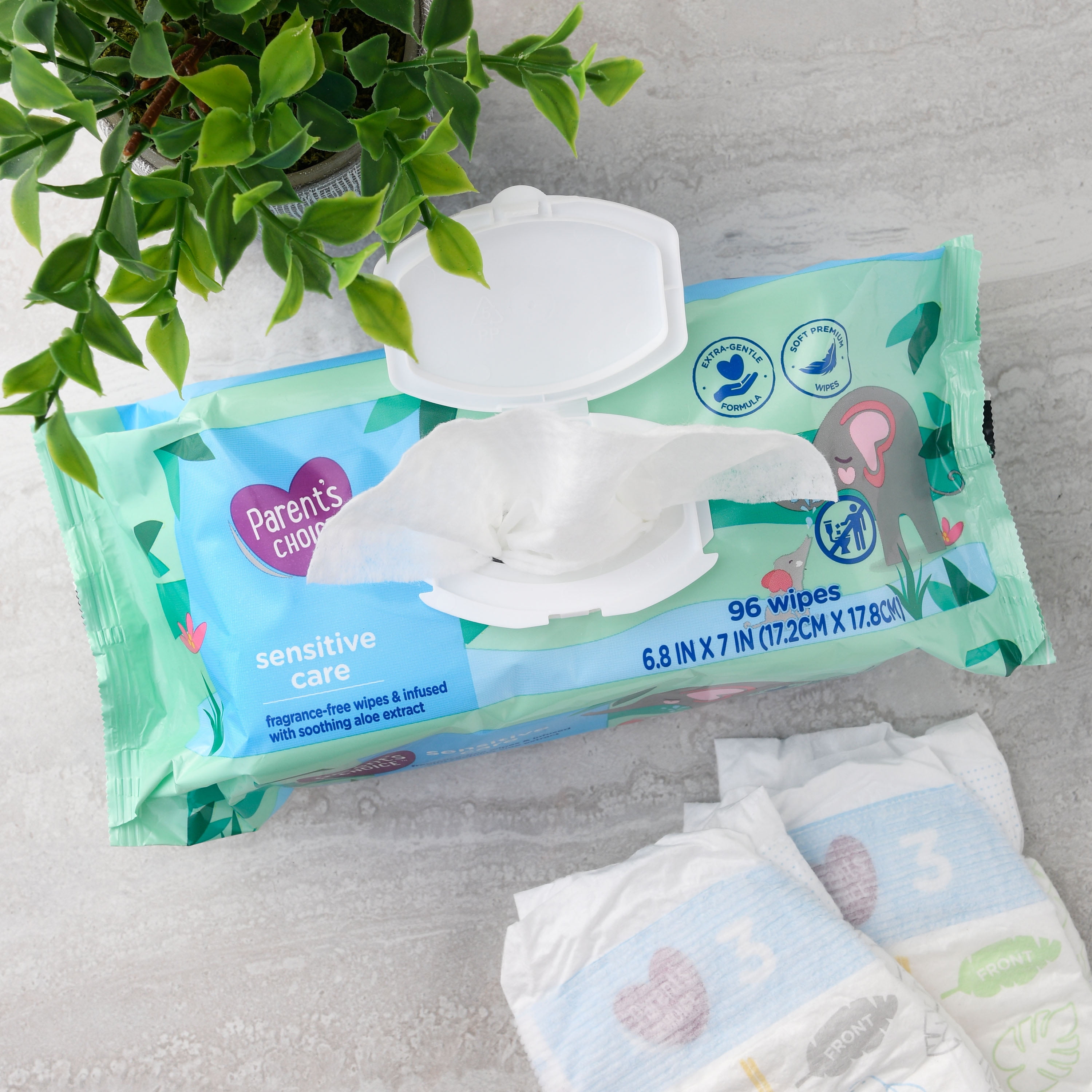 Parents choice sale soothing aloe wipes