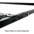 Structures Universal Adjustable Metal Bed Frame with Center Support