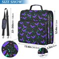 thumbnail image 2 of FORMRS Zipper Binder with Shoulder Strap 2-inch Ring 500 Sheet Capacity File Bag, Purple Cartoon Bats Pattern, 2 of 5