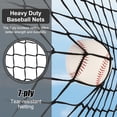 thumbnail image 2 of Red de práctica de béisbol AOLIGEIJS 183 x 183 cm con tee y zona de strike, 2 of 8