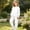White, variant on Eltusu Girls Outfit Sets Two Pieces, Sports Elaastic Waistband Long Sleeve Sweatshirts and Joggers Sets Pink Size 6-7 T