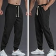 thumbnail image 4 of FDGIU Men's Drawstring Jogger Pants‌ - Breathable Fabric, Casual Sweatpants with Pockets, Elastic Waist Workout Athletic Pants, 4 of 4
