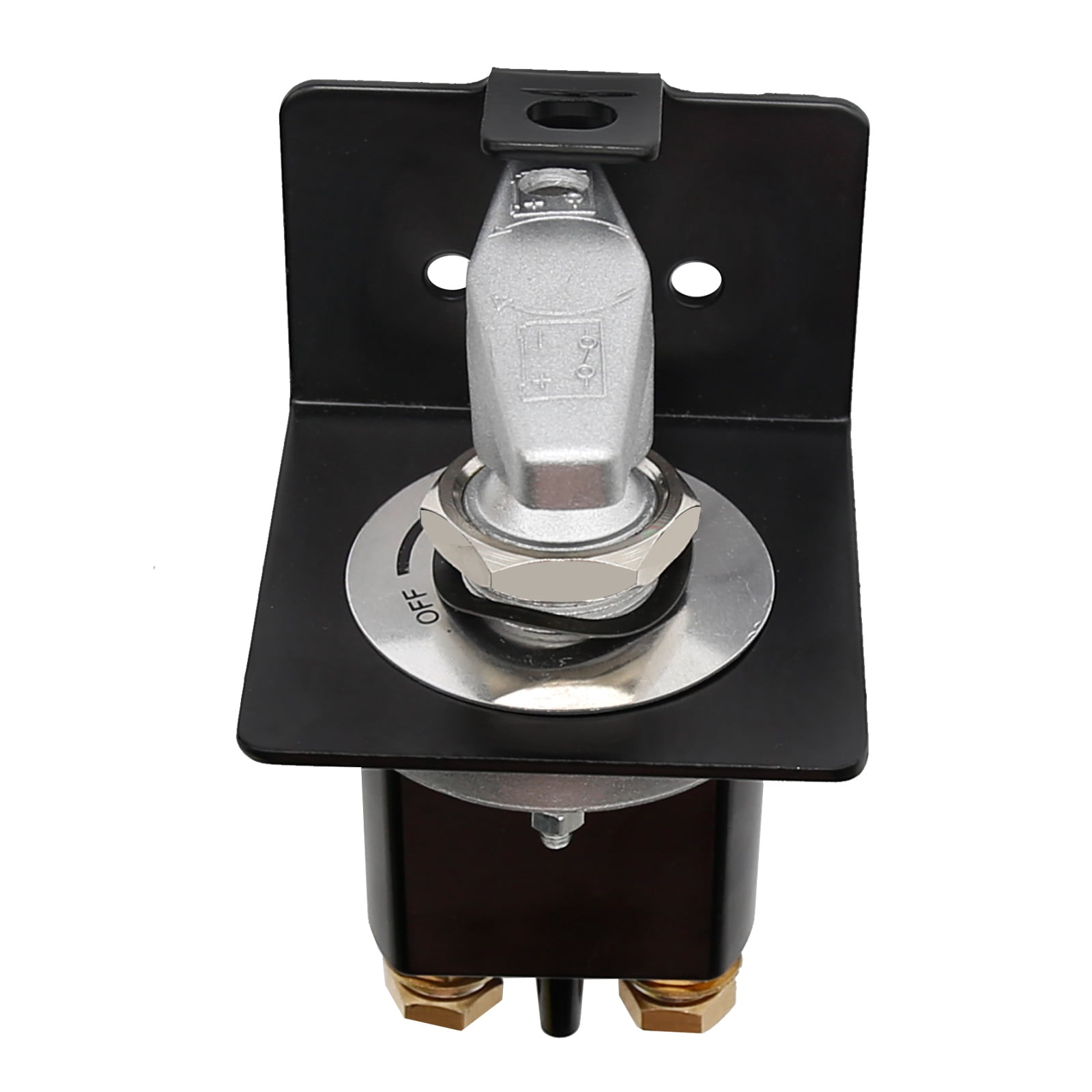 Anxingo 500A 12V-36V Battery Disconnect Switch with Lockout Plate, Marine Battery Shutoff Cut Off Switch, Negative Battery Doctor Kill Switch for Boats RVs Yachts Trucks Engineering Vehicles