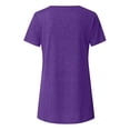 thumbnail image 5 of Landzoo Women'S Tees Solid Color Short Sleeve Crew Neck T Shirt Summer Quick Dry Women Shirt Size S Purple, 5 of 6