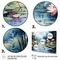 thumbnail image 3 of Designart "Lotus Pond China Art painting III" China Art Floater Framed Canvas Print, 3 of 7