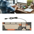thumbnail image 1 of Mechanical Gaming Keyboard, 104 Keys USB Wired Computer Keyboard, Plug and Play, Compact Keyboard for  XP 7 8 10 11 for OS X, 1 of 7