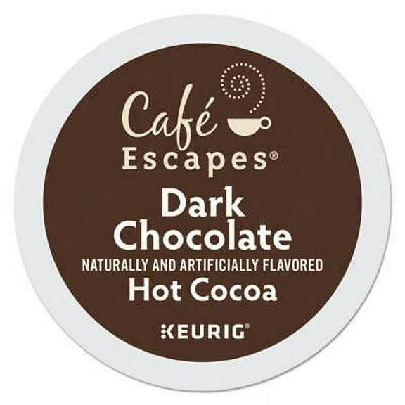 Café Escapes-Cafe Escapes Dark Chocolate Hot Cocoa K-Cups, 24/Box