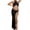 X-47Black, variant on YMNXA Women's Maternity Dress Sleeveless Halter Neck Solid Color Side Slit Hollow Out Elegant Fashion Pregnant Dresses For Photography Party Wear,Black,L