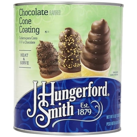 J. Hungerford Smith Chocolate Flavored Cone Coating  Kosher 6.81 lb