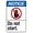 Warning Sign 3, variant on Do Not Stand Here Warning Sign 8"x12" - Construction Security Metal for Business Home Outdoor Indoor Road Yard Garage Street