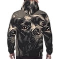 thumbnail image 7 of Lsque Vintage Dog Illustration Pattern Casual Men's Hoodie,Hooded Sweatshirt with Kangaroo Pocket,Pullover Hoodie-XX-Large, 7 of 7