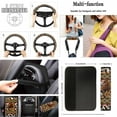 thumbnail image 4 of Jeiento Aztec Western Horse Car Seat Covers Full Set with Floor Mats Carpets Arm Rest Cover Seat Belt Cover Coaster Keychains Lipstick Holder 17 PCS Auto Accessory Fit for Most Cars Truck SUV Sedan, 4 of 7