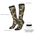 thumbnail image 5 of Women's Knee High Socks Green Army Camouflage Thermal Soft Knee Long Socks, 5 of 7
