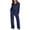 Navy, variant on YHAJDS Women Casual Outfit Set,Sweat Suit Sets Women 2 Piece Outfits 2 Piece Sets for Women Solid Color Long Sleeve Sweatshirt with Sweatpants Casual Comfortable Womens Sets