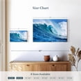 thumbnail image 4 of Elephant Stock Large Wave Wall Art - Horizontal Canvas Wall Art - Living Room Wall Decor - Beach Canvas - Blue And Decor - 24" x 16", 4 of 8