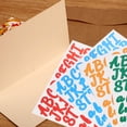 thumbnail image 3 of 10 Sheets Self Adhesive Vinyl Letters Numbers Stickers Alphabet Letter Number DIY Decals, 3 of 8