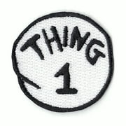 Thing 1 Thing 2 Iron On Embroidered Patches