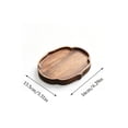 thumbnail image 2 of Anckoeil Round Wooden Serving Tray, Small Snack Fruit Platter for Coffee Table Living Room Entryway, 2 of 5