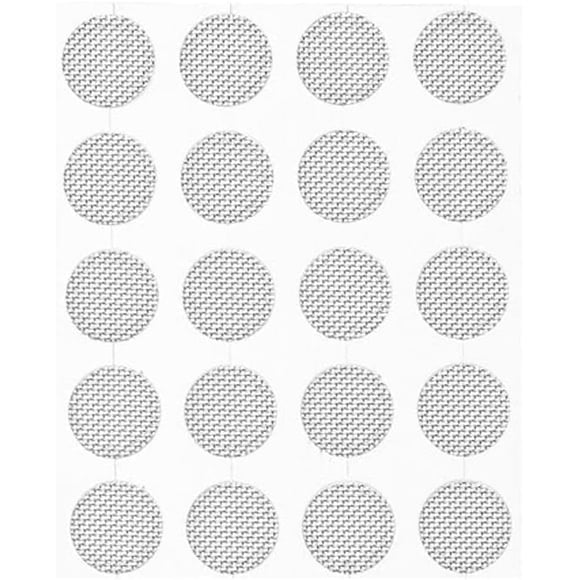 Calsgkspray 20 filtros de auriculares plateados – malla para auriculares, filtros protectores para auriculares internos (0.157 in)
