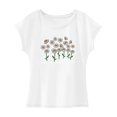 thumbnail image 2 of Camiseta de verano para mujer, camiseta suave y ligera con cuello redondo para viajes de vacaciones S, 2 of 7