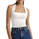 thumbnail image 1 of Camiseta sin mangas de color liso para mujer - Blusa informal y sexy para el verano, poliéster/spandex, tallas S-L, 1 of 4