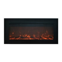 The Sideline Steel 50" by Touchstone - Mesh Screen Recessed Electric Fireplace