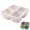 C, variant on Bento Lunch Box Set, 4 Compartment Food Storage Containers, Wheat Straw Meal Prep Lunch Box, Microwave and Dishwasher Safe for Home, School - Color A