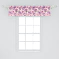thumbnail image 2 of Ambesonne Floral Window Valance, Butterfly Cartoon Style, 42" x 12", Pale Pink Lavender, 2 of 3