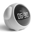 thumbnail image 1 of Reloj despertador para niños, configuración de alarma dual, luz nocturna con brillo ajustable, activado por voz, detección de temperatura, despertador, para niños pequeños, 1 of 3