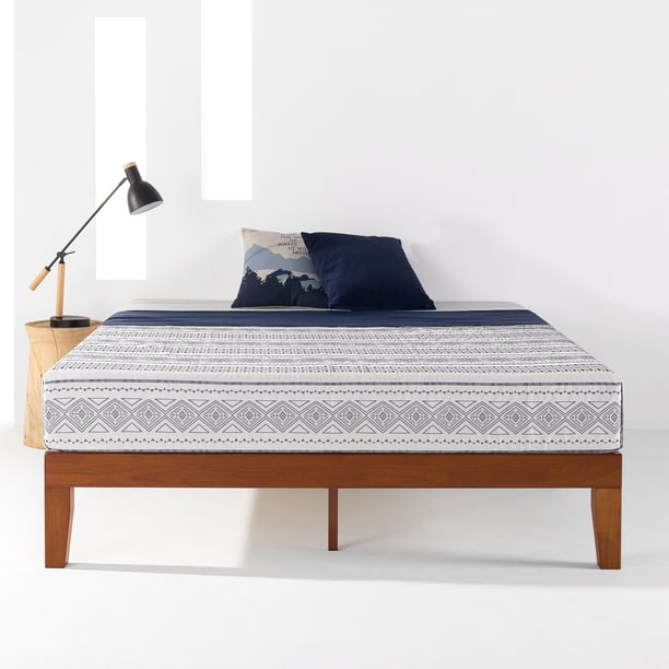 Best Price Mattress 12 Inch Classic Solid Wood Platform Bed Frame