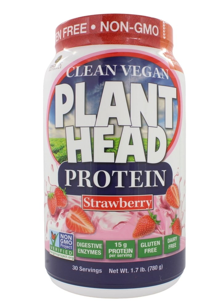 Plant Head PlantBased Protein Powder Strawberry 1.7