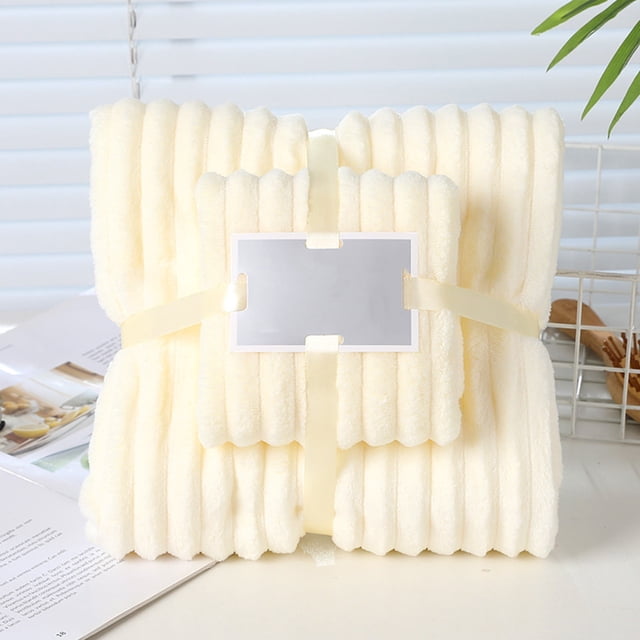 Toallas de baño extragrandes Kdkad, juego de toallas, 1 toalla de baño y 1 paño de algodón, más grandes y ligeras, de secado rápido, más ligeras, suaves y absorbentes.