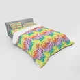 thumbnail image 3 of Ambesonne Colorful Bedding Set 3 Pcs, Doodle Lively Leaves, Twin, Multicolor, 3 of 3