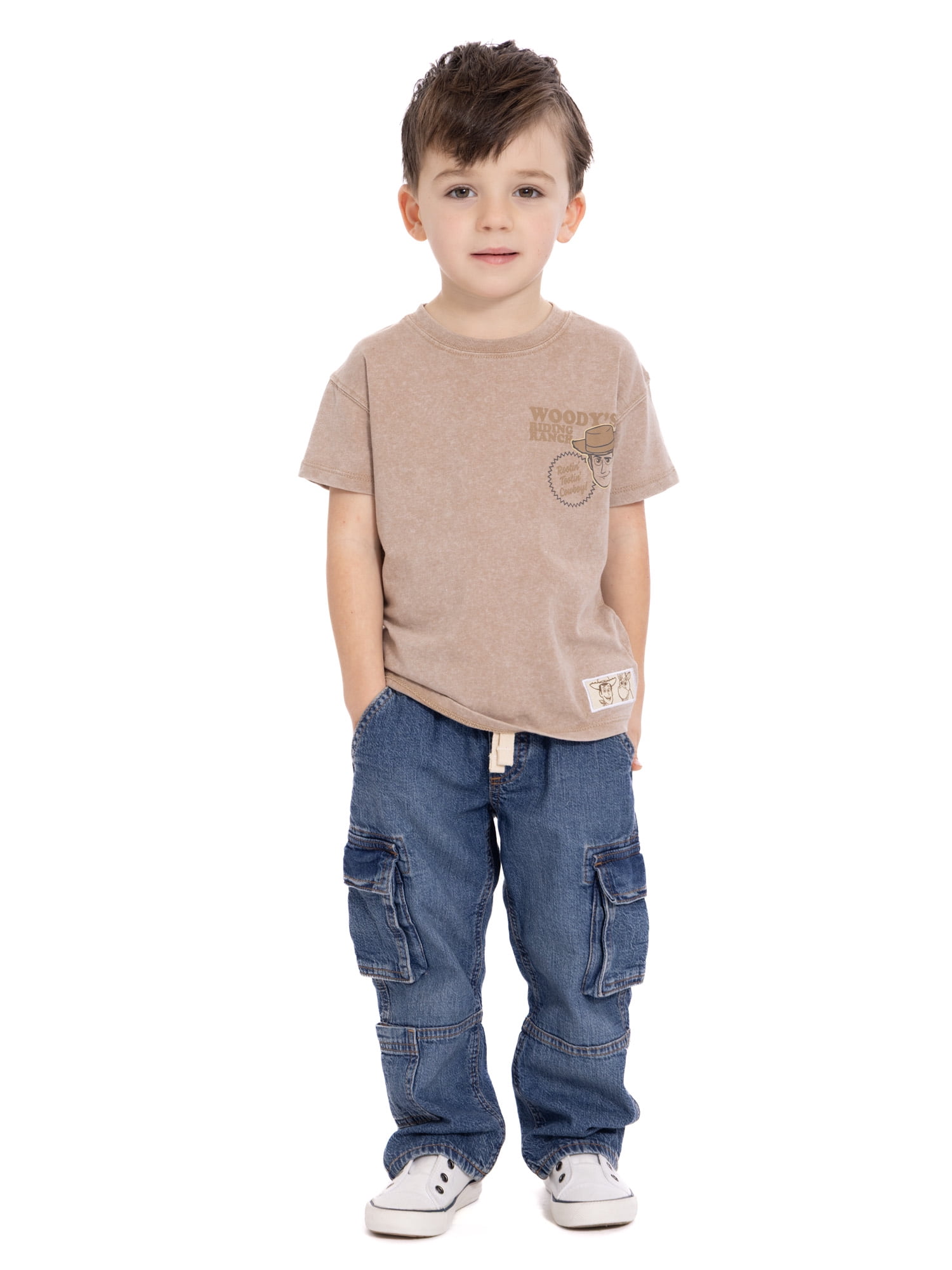 Toy Story Woody Toddler Graphic Crewneck Tee with Short Sleeves, Sizes 12M-5T