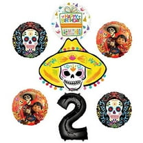 Coco Party Supplies 2nd Birthday Balloon Bouquet Decorations