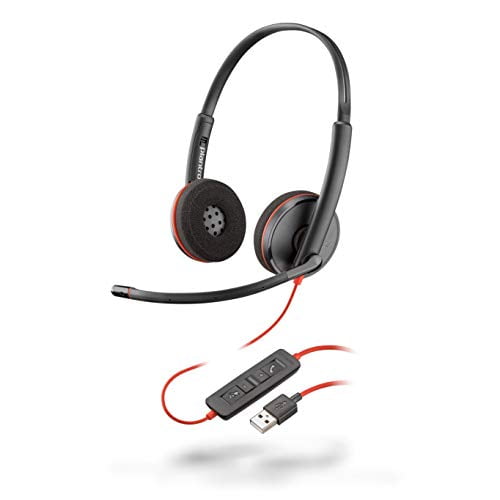 Plantronics - Blackwire 3220 - Wired Dual-Ear (Stereo) Headset with Boom Mic