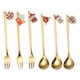 thumbnail image 4 of Juego de cubiertos dorados, vajilla resistente, cucharas y tenedores reutilizables, acero inoxidable Estilo A, 4 of 9