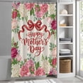 thumbnail image 6 of Mother's Day Standard Shower Curtain Set, Waterproof Shower Curtains for Bathroom, Spring Botanical Summer Flower Leaf Plant Washable Fabric Bath Curtain for Bathtub with Hooks 72x72 Inches, 6 of 9