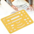 thumbnail image 3 of 10Pcs Erasing Shield, Engineering Drawing Template Ruler, Multipurpose For Beginner Painter Stainless Steel,Transparent,Orange, 3 of 8