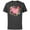 Charcoal, variant on Disney Princess Family Heart Mom of the Birthday Kid - Short Sleeve Cotton T-Shirt for Adults - Customized-Black