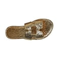 thumbnail image 2 of Wavsuf Slides for Women Solid Beach Casual Summer Gold Slides Slippers Size 7.5, 2 of 7