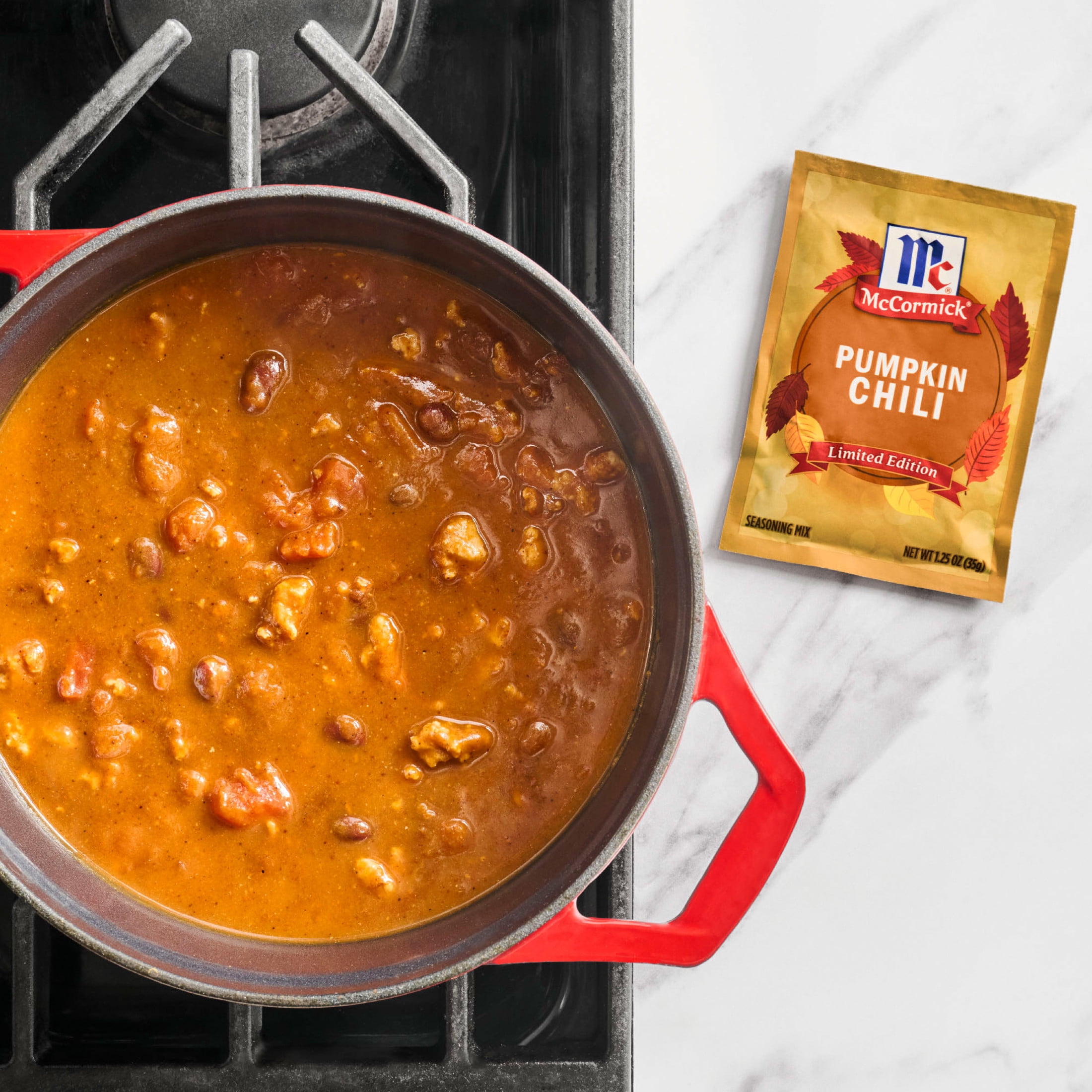 (5 pack) McCormick Pumpkin Chili, 1.25 oz Packet